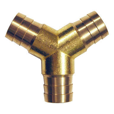 Fairview 123Y-6 Brass Y Connector - 3/8 Hose Barb