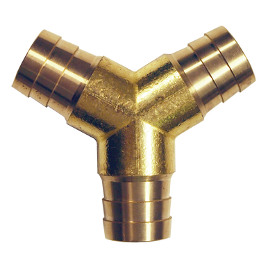 Fairview 123Y-10 Brass Y Connector - 5/8 Hose Barb