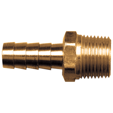 Fairview 125-6A Brass Hose Barb - 3/8 x 1/8 MPT