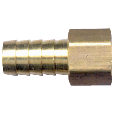 Fairview 126-6B Brass Hose Barb - 3/8 x 1/4 FPT