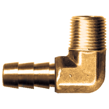 Load image into Gallery viewer, Fairview 139-4C Brass 90º Elbow Hose Barb - 1/4 x 3/8 MPT