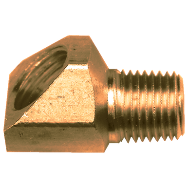 Fairview 154-3A Brass Inv. Flare 45º Elbow - 3/16 x 1/8 MPT