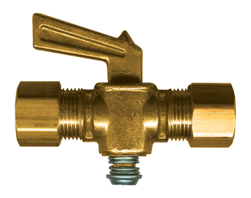 Fairview 2062-6 Shut Off Union - 3/8 Comp - Spring Bottom