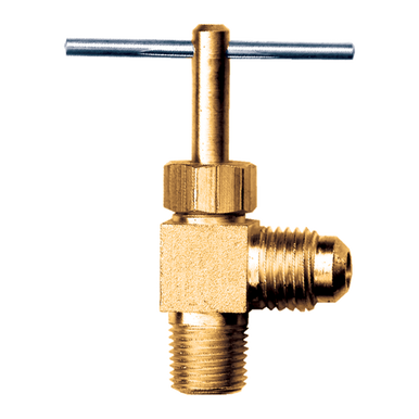 Fairview 3049-4A Needle Valve 90º Elbow - 1/4M.SAE x 1/8 MPT