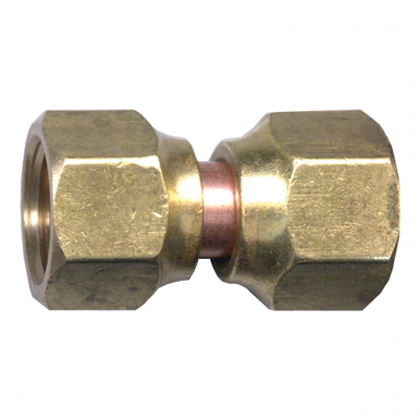 Fairview 34-4 Brass Forged Nut Coupling 1/4 Female SAE Swivel