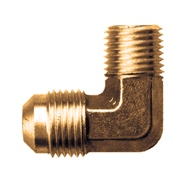 Fairview 3749-6B Brass Flare 90º Elbow 3/8 Male JIC X 1/4 Male NPT