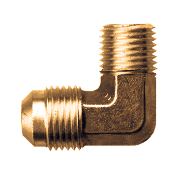 Fairview 3749-4A Brass Flare 90º Elbow 1/4 Male JIC X 1/8 Male NPT
