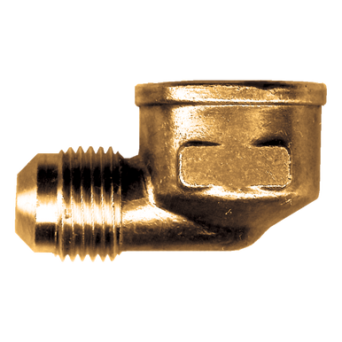 Fairview 503A Brass 90º Elbow 1/4 Male SAE X 1/8 Female NPT