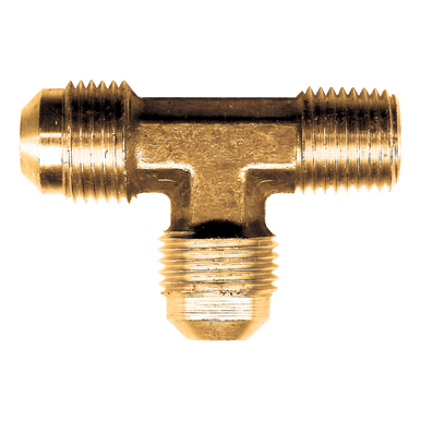Fairview 51-8D Brass Tee 1/2 Male SAE X 1/2 Male NPT X 1/2 Male SAE