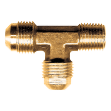 Load image into Gallery viewer, Fairview 51-4A Brass Tee 1/4 Male SAE X 1/8 Male NPT X 1/4 Male SAE