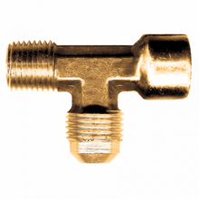Load image into Gallery viewer, Fairview 53-4A Brass Tee 1/4 Female SAE X 1/8 Male NPT X 1/4 Male SAE