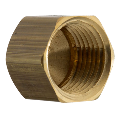 Fairview 61CAP-4 Brass Compression Cap Nut 1/4