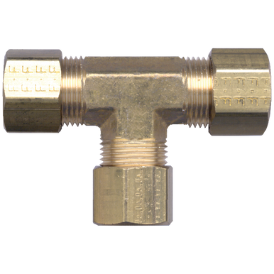 Fairview 64-4 Brass Compression Tee - 1/4