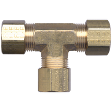 Load image into Gallery viewer, Fairview 64-3 Brass Compression Tee - 3/16