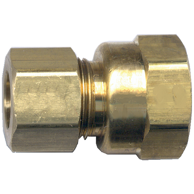 Fairview 66-6C Brass Compression Adapter - 3/8 x 3/8 FPT