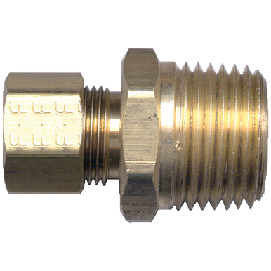 Fairview 68-5A Brass Compression Adapter - 5/16 x 1/8 MPT