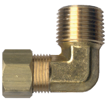Load image into Gallery viewer, Fairview 69-6B Brass Compression 90º Elbow - 3/8 x 1/4 MPT