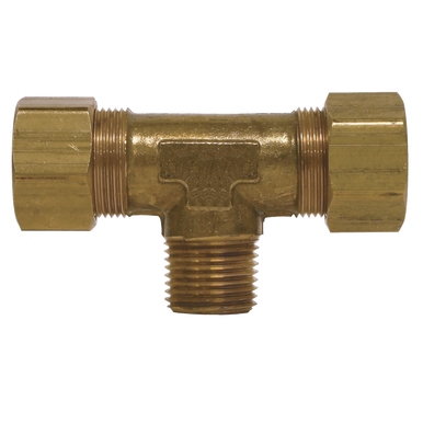 Fairview 72-3A Brass Compression Tee 3/16 X 1/8 Male NPT