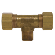 Load image into Gallery viewer, Fairview 72-3A Brass Compression Tee 3/16 X 1/8 Male NPT