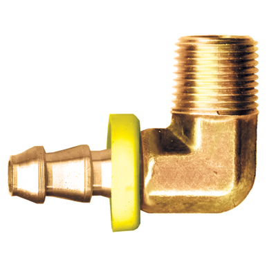Fairview 739-6A Push-On Hose Barb 90º Elbow 3/8 X 1/8 Male NPT
