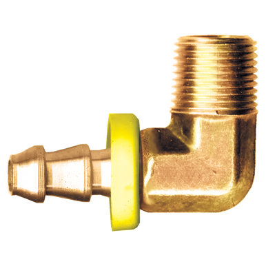Fairview 739-4A Push-On Hose Barb 90º Elbow 1/4 X 1/8 Male NPT