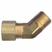 Load image into Gallery viewer, Fairview 74-3A Brass Comp 45º Elbow 3/16 X 1/8 Male NPT