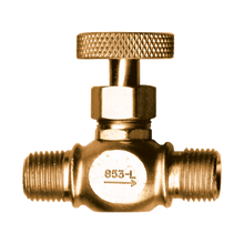 Load image into Gallery viewer, Fairview 854-L CSA Needle Valve Rvrs Flow - 9/16-18LH x 1/4 MPT