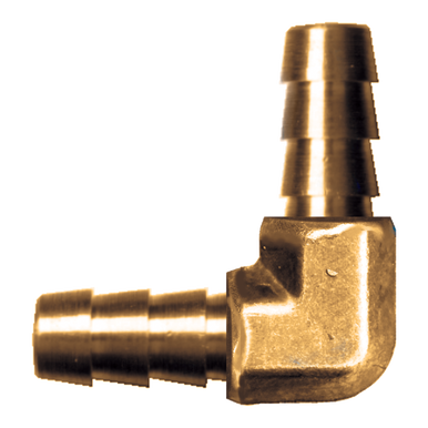 Fairview 99HB-4 Brass 90º Elbow - 1/4 Hose Barb