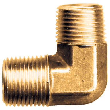 Fairview 99-D Brass 90º Elbow - 1/2 MPT