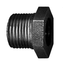 Load image into Gallery viewer, Fairview BI-110-MJ Black Iron Bushing 2 Male NPT X 1-1/4 Female NPT