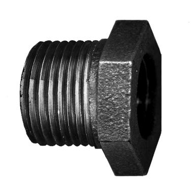 Fairview BI-110-HE Black Iron Bushing - 1 MPT x 3/4 FPT