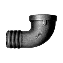 Load image into Gallery viewer, Fairview BI-116-M Black Iron 90º Elbow - 2 MPT x 2 FPT