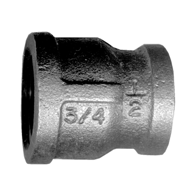 Fairview BI-119-DA Black Iron Coupling 1/2 Female NPT X 1/8 Female NPT