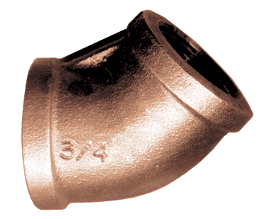 Fairview 105-C Cast Bronze 45º Elbow - 3/8 FPT