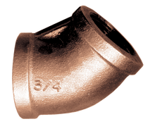 Load image into Gallery viewer, Fairview 105-C Cast Bronze 45º Elbow - 3/8 FPT