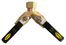 Load image into Gallery viewer, Fairview BV202-W Ball Valve Y Splitter Fem Ght X Male Garden Hose