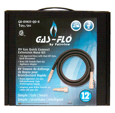 Fairview GR-RVKIT-QD-R RV LP-Gas Quick Connect E x tension Hose Kit