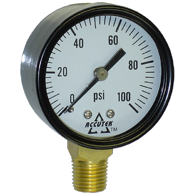 Fairview PG-200SD2 0-200PSI Dry Gauge - 2in Face - 1/4 MPT Stem