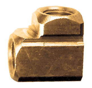 Fairview X100-B Brass 90º Elbow - 1/4 FPT - Extruded
