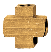 Load image into Gallery viewer, Fairview X102-C Brass Cross - 3/8 FPT - Extruded