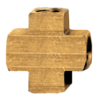 Fairview X102-B Brass Cross - 1/4 FPT - Extruded