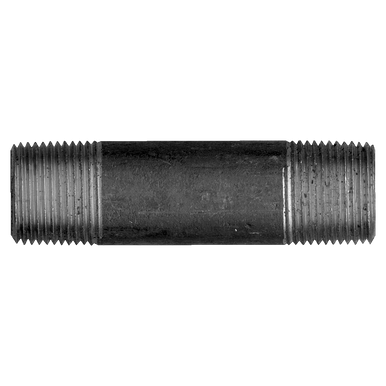 Fairview BI-113-H4 Black Iron Nipple - 1 MPT x 4