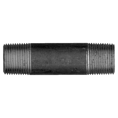 Fairview BI-113-D1-1/2 Black Iron Nipple - 1/2 MPT x 1-1/2