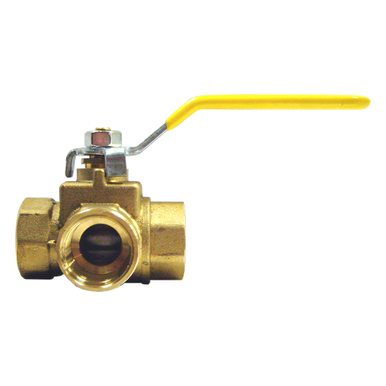 Fairview BV2101-C Ball Valve 3-Way - 3/8 FPT
