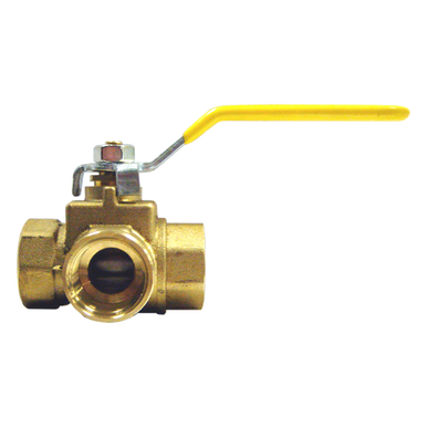 Fairview BV2101-H Ball Valve 3-Way 1 Female NPT