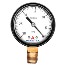 Load image into Gallery viewer, Fairview PG-30V30SD2 0-30PSI/30-0 Dry Gauge - 2.5in Face - 1/4 MPT Stem