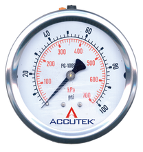 Load image into Gallery viewer, Fairview PG-100CG25 0-100PSI Liquid Gauge - 2.5in Face - 1/4 MPT CBM