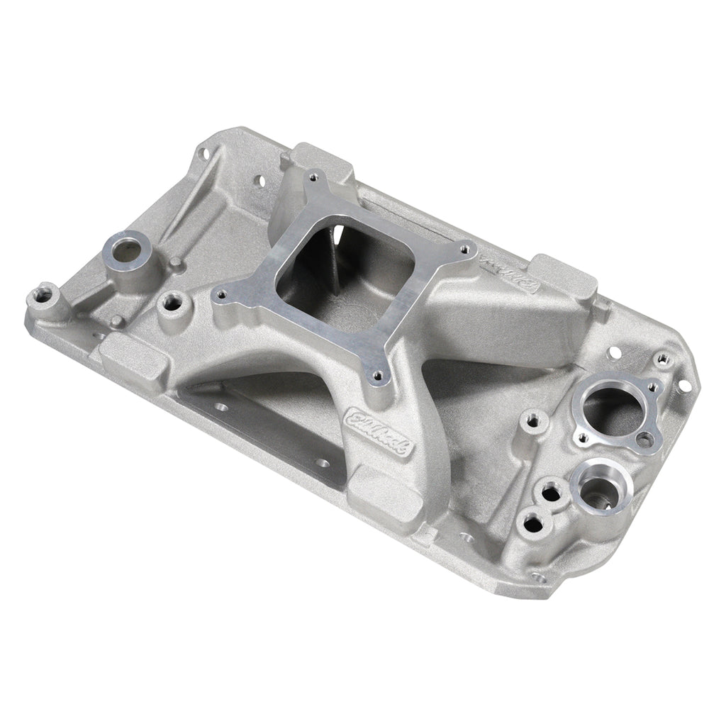 Edelbrock 28115 Victor Jr. Intake Manifold #28115 For 1970-91 AMC 304-401 EFI V8, Satin