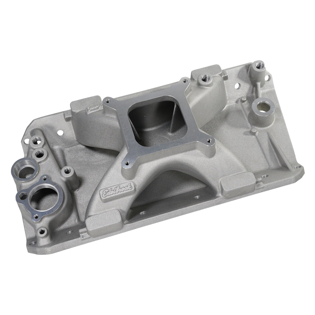 Edelbrock 28110 Victor Jr. Intake Manifold #28110 For 1970-91 AMC 304-401 Carbureted V8, Satin