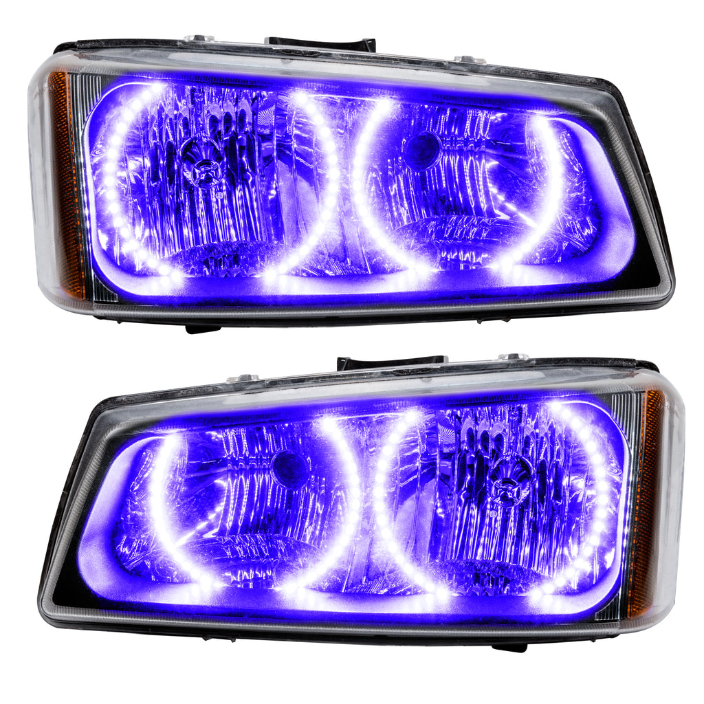 03-06-Chevrolet-Silverado-Pre-Assembled-Led-Halo-Headlights--UvPurple